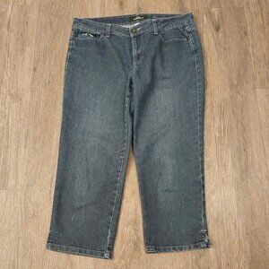 Jordache Women’s Straight Crop Blue Jeans - Size 10